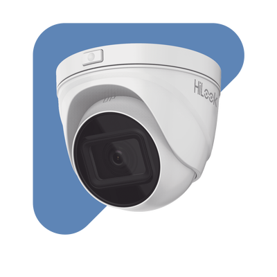 Turret IP 2 Megapixel / Lente Motorizado 2.8 - 12 mm / 30 mts IR EXIR / PoE / Exterior IP67 / dWDR / Micro SD / H.265+