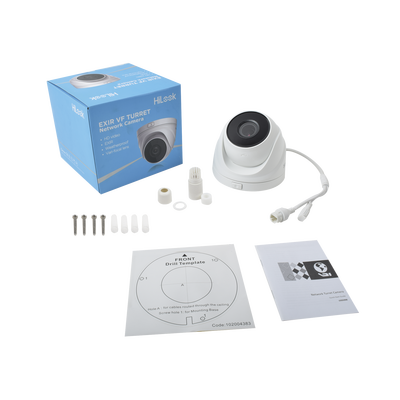 Turret IP 4 Megapixel / Lente Motorizado 2.8 - 12 mm / 30 mts IR EXIR / PoE / Exterior IP67 / WDR 120dB / Micro SD / H.265+ / Onvif