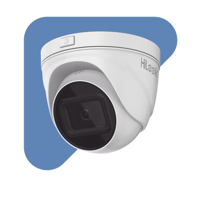 Turret IP 4 Megapixel / Lente Motorizado 2.8 - 12 mm / 30 mts IR EXIR / PoE / Exterior IP67 / WDR 120dB / Micro SD / H.265+ / Onvif