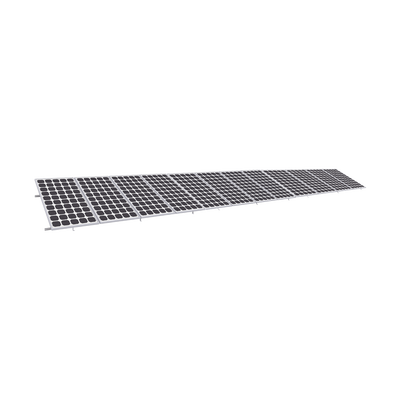 Montaje para Panel Solar, Riel "8" de 5400mm para Módulos con Espesor de 35mm, Velocidad de Viento Máx. 136km/h (20° a 45°)