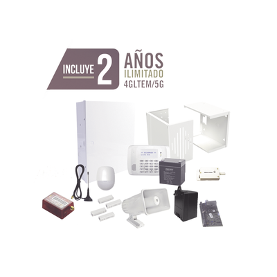 KIT de Alarma con 2 AÑOS de Comunicación Ilimitada 4GLTEM / 5G