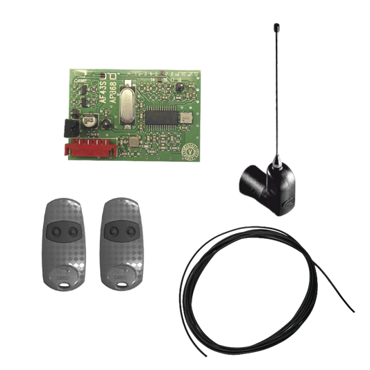 Kit Receptor inalámbrico con antena / Hasta 45M en linea de vista / INCLUYE dos controles  y 3 metros de cable RG58 para la antena