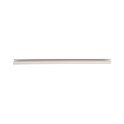 Canaleta LD10 de PVC rígido, con cinta adhesiva para instalación sin herramientas, de 38.4 x 24 x 1828.8 mm, Color Blanco Mate