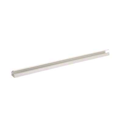 Canaleta LD10 de PVC rígido, con cinta adhesiva para instalación sin herramientas, de 38.4 x 24 x 1828.8 mm, Color Blanco Mate