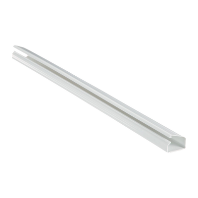 Canaleta LD10 de PVC rígido, con cinta adhesiva para instalación sin herramientas, de 38.4 x 24 x 1828.8 mm, Color Blanco