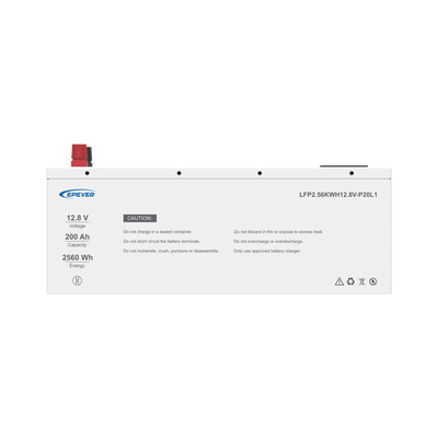 Batería de litio LiFeO4 12.8Vcc, 200Ah, 2.56Kwh, Pantalla LCD para Monitoreo Local, Carcasa Metálica