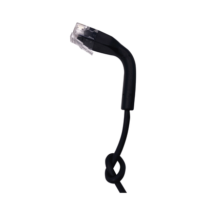 Cable de Parcheo Ultra Slim Con RJ45 Flexible UTP Cat6 - 0.5 m Negro Diámetro Reducido