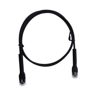 Cable de Parcheo Ultra Slim Con RJ45 Flexible UTP Cat6 - 0.5 m Negro Diámetro Reducido