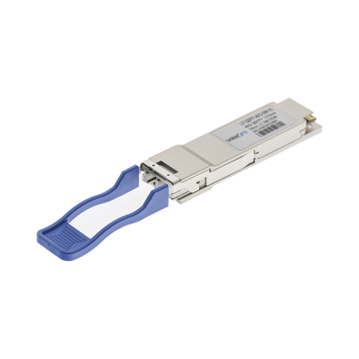 Transceptor Óptico QSFP+ (Mini-Gbic) / Monomodo 1310 nm / 40 Gbps / 40GBASE-LR4 / Conectores LC/UPC Dúplex / DDM / Hasta 10 km