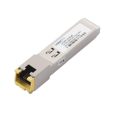 Transceptor Óptico SFP a RJ45 / Auto negociación 10/100/1000 Mbps / Conector RJ45 / 1000BASE-T / Distancia de hasta 100 m.