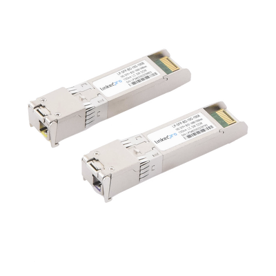 Transceptores Ópticos Bidireccionales SFP+ (Mini-Gbic) / Monomodo 1490 & 1550 nm / 10 Gbps / 10GBASE-BX / Conector LC/UPC Simplex / DDM / Hasta 100 km / 2 Piezas