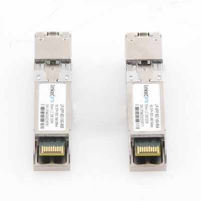 Transceptores Ópticos Bidireccionales SFP+ (Mini-Gbic) / Monomodo 1490 & 1550 nm / 10 Gbps / 10GBASE-BX / Conector LC/UPC Simplex / DDM / Hasta 80 km / 2 Piezas