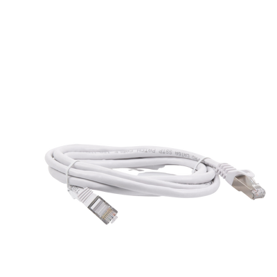 Patch Cord Cat6A 10G blindado  2M ( 6.25 ft ) BLANCO