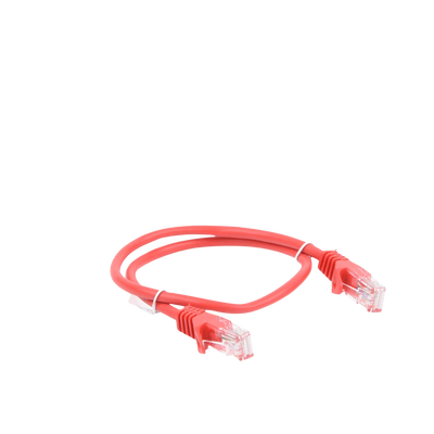 Cable de parcheo UTP Cat5e - 0.5 m - rojo