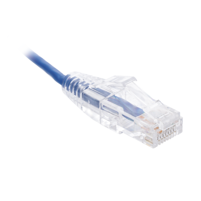 Cable de Parcheo Slim UTP Cat6 - 1.5 m Azul Diámetro Reducido (28 AWG)