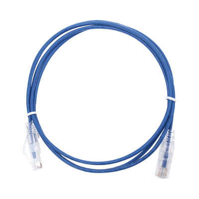 Cable de Parcheo Slim UTP Cat6 - 1.5 m Azul Diámetro Reducido (28 AWG)