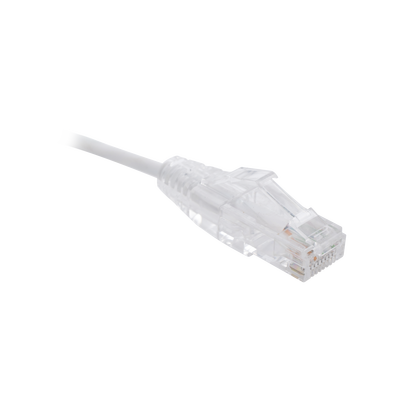 Cable de Parcheo Slim UTP Cat6 - 1.5 m Blanco Diámetro Reducido (28 AWG)