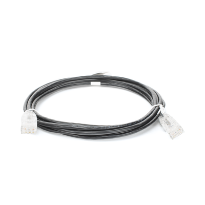 Cable de Parcheo Slim UTP Cat6 - 3 m Negro Diámetro Reducido (28 AWG)