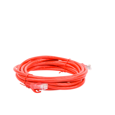 Cable de Parcheo UTP Cat6 - 3.0m. - Rojo