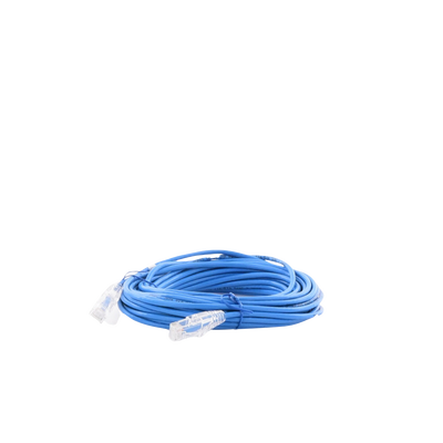 Cable de Parcheo Slim UTP Cat6A - 10 m Azul, Diámetro Reducido (28 AWG)