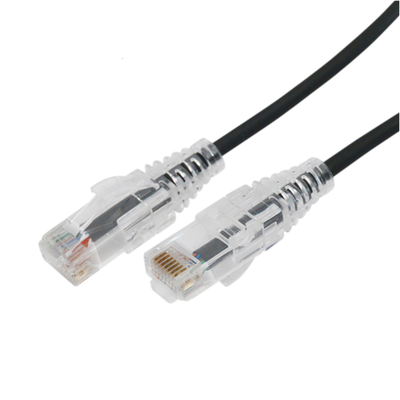 Cable de Parcheo Slim UTP Cat6A - 5 m Negro, Diámetro Reducido (28 AWG)