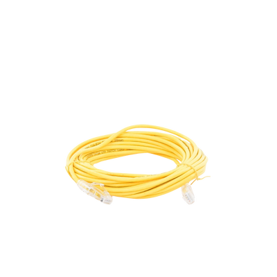 Cable de Parcheo Slim UTP Cat6A - 7 m Amarillo, Diámetro Reducido (28 AWG)