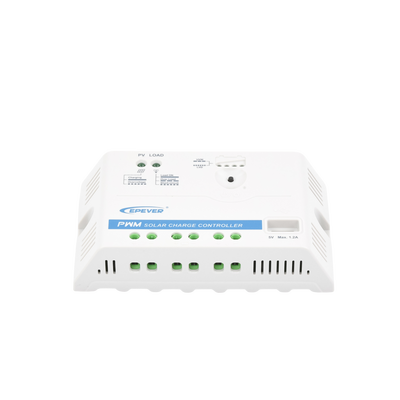 Controlador Solar PWM 12/24 V 20 A, Salida USB