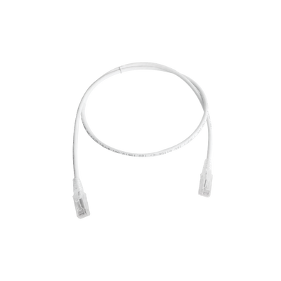 Patch Cord MC6 Modular Cat5e UTP, CM/LS0H, 10ft, Color Blanco, Versión Bulk (Sin Empaque Individual)