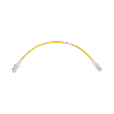 Patch Cord MC6 Modular Cat6 UTP, CM/LS0H, 1ft, Color Amarillo