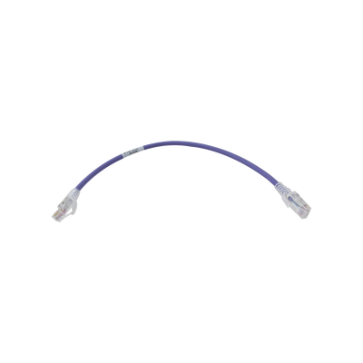 Patch Cord MC6 Modular Cat6 UTP, CM/LS0H, 1ft, Color Violeta