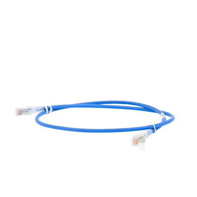 Patch Cord MC6 Modular Cat6 UTP, CM/LS0H, 3ft, Color Azul, Versión Bulk (Sin Empaque Individual)