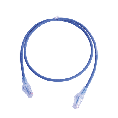 Patch Cord MC6 Modular Cat6 UTP, CM/LS0H, 3ft, Color Azul, Versión Bulk (Sin Empaque Individual)