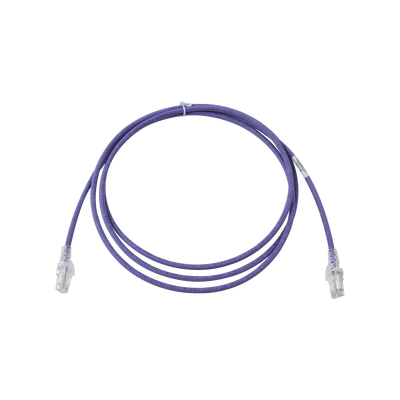 Patch Cord MC6 Modular Cat6 UTP, CM/LS0H, 7ft, Color Violeta, Versión Bulk (Sin Empaque Individual)