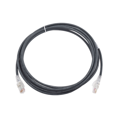 Patch Cord MC6 Modular Cat6 UTP, CM/LS0H, 10ft, Color Negro, Versión Bulk (Sin Empaque Individual)