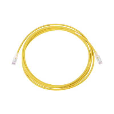 Patch Cord MC6 Modular Cat6 UTP, CM/LS0H, 10ft, Color Amarillo