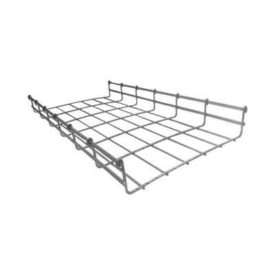 Charola tipo malla 66/300 mm BIMETÁLICA para Instalación en Exterior o Interior, Extrema Resistencia y Durabilidad. Hasta 315 cables Cat6 (Tramo de 3 metros)
