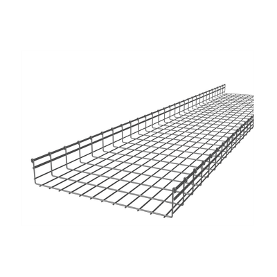 Charola Tipo Malla 116/600 mm, Acabado Electro Zinc, Hasta 1108 Cables Cat6, Tramo de 3 Metros