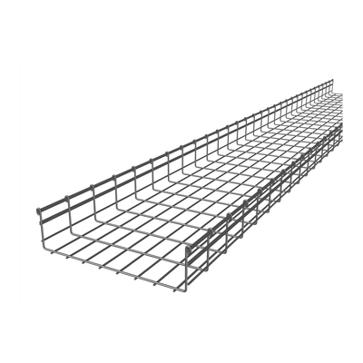 Charola Tipo Malla 116/450 mm, Acabado Electro Zinc, Hasta 831 Cables Cat6, Tramo de 3 Metros