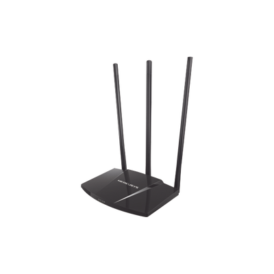 Router N de alta potencia 300 Mbps / 1 Puerto WAN 10/100 / 3 Puertos LAN 10/100 / Chip PA (potencia transmisión 2x) / 3 Antenas de 7 dBi