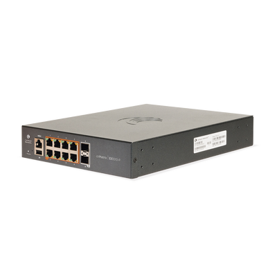 Switch PoE cnMatrix Ex1010-P / 8 Puertos Gigabit PoE 802.3af/at + 1 SFP / Capa 2 / Gestión en la Nube Gratuito