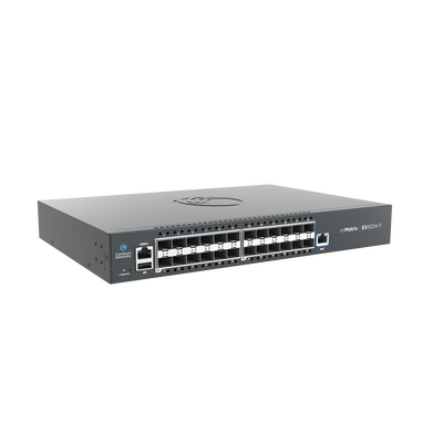 Switch cnMatrix EX3024F Ideal para Distribución en una Red Empresarial / 24 Puertos de Fibra Óptica SFP+(10 Gbps) / Capa 2 y Capa 3 / Doble Fuente de Alimentación en Corriente Alterna / Gestión Gratuita Desde la Nube