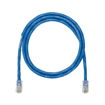 Cable de parcheo UTP Categoría 5e, con plug modular en cada extremo - 1 m. - Azul