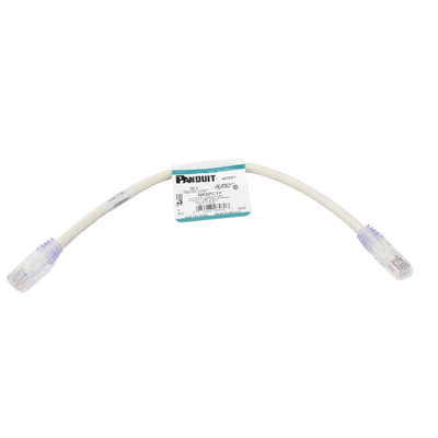 Cable de parcheo UTP Categoría 6, con plug modular en cada extremo - 1 ft (30.48 cm) - Blanco