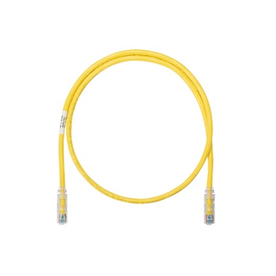 Cable de parcheo UTP Categoría 6, con plug modular en cada extremo - 1 m. - Amarillo