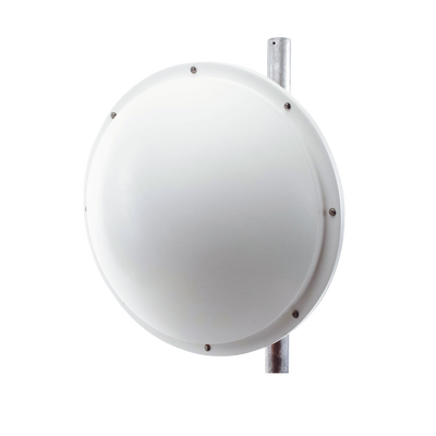 Antena altamente Direccional / 3 ft / 4.9-6.4 GHz / Diseñada para ambientes salinos / Ganancia 34 dBi / SLANT de 45 ° y 90 ° / Incluye radomo, jumper y montaje de acero inoxidable.