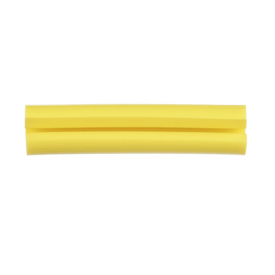 Manguito Porta Etiquetas de Identificación, Para Fibra Simplex de 2 mm, 1 in de Largo, Color Amarillo, Paquete de 100pz