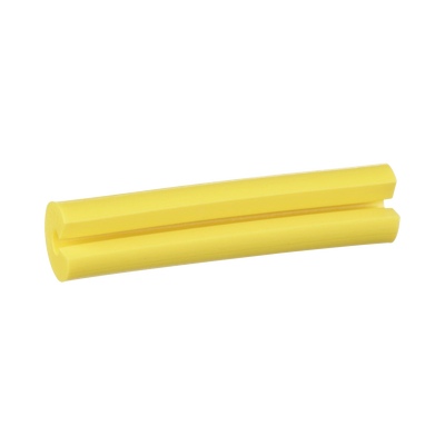 Manguito Porta Etiquetas de Identificación, Para Fibra Simplex de 2 mm, 1 in de Largo, Color Amarillo, Paquete de 100pz