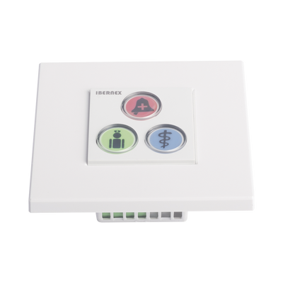 Modulo de 3 Botones iluminados / Alarma / Cancelar y Código Azul / BUS RS485 / Compatible con NX0019/B, NX1021 Y NX0015