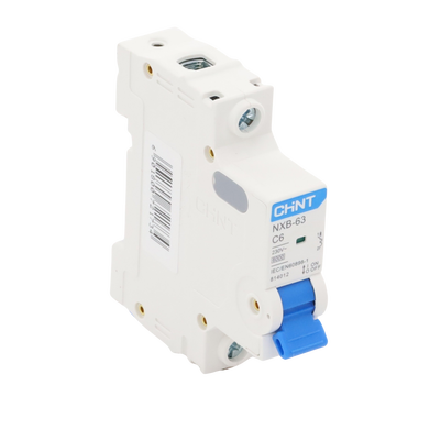 Pastilla para Riel Din, 1 Polo, 6 Amp, Vca:110/415v, 6kA, Catálogo: NXB631PC6, Serie: NXB-63.