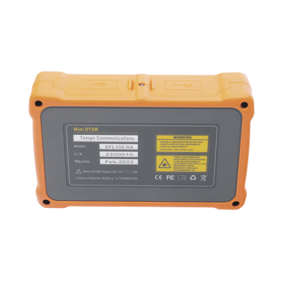 OTDR para pruebas en Enlaces de Fibra Óptica, longitudes de onda 1310 y 1550 nm, entrada SC/APC